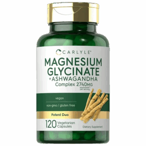 Glicinato de Magnesio + Ashwagandha, Carlyle, 120 Cápsulas
