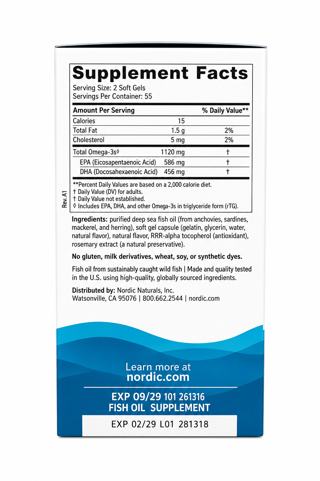 Omega 3 Fish Oil Nordic Naturals Ultimate Omega Minis 110 Softgels Sabor Limón - Imagen 3