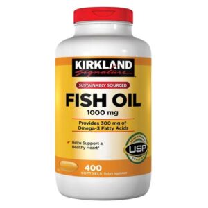 Fish Oil 1000mg, Kirkland, 400 Cápsulas blandas
