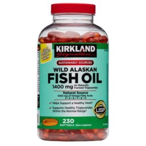 Fish Oil 1400mg, Kirkland, 230 Cápsulas blandas