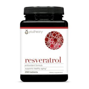 Resveratrol, Youtheory, 290 Tabletas