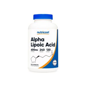 Ácido Alfa Lipoico 600mg, Nutricost, 240 Cápsulas