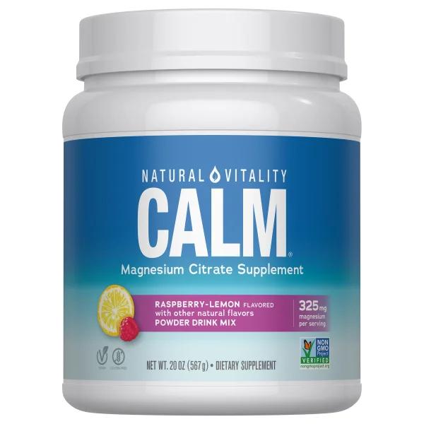 Citrato de Magnesio en polvo, Natural Vitality CALM, 20 Onzas