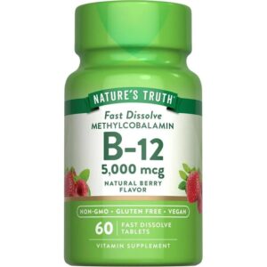 Vitamina B-12 500mcg, Nature's Truth, 60 Tabletas