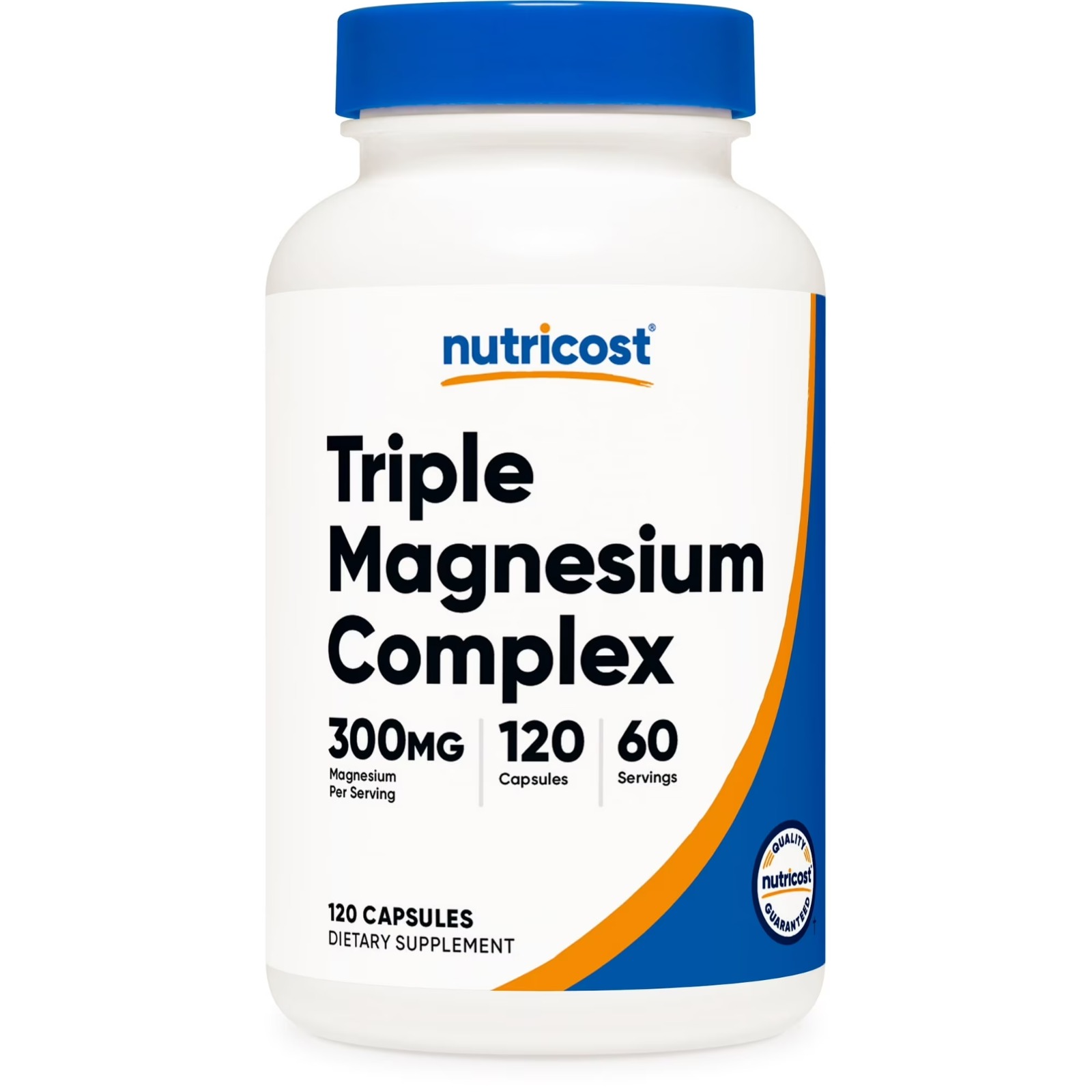 Magnesio 300 mg Triple Complex – Nutricost | 120 cápsulas