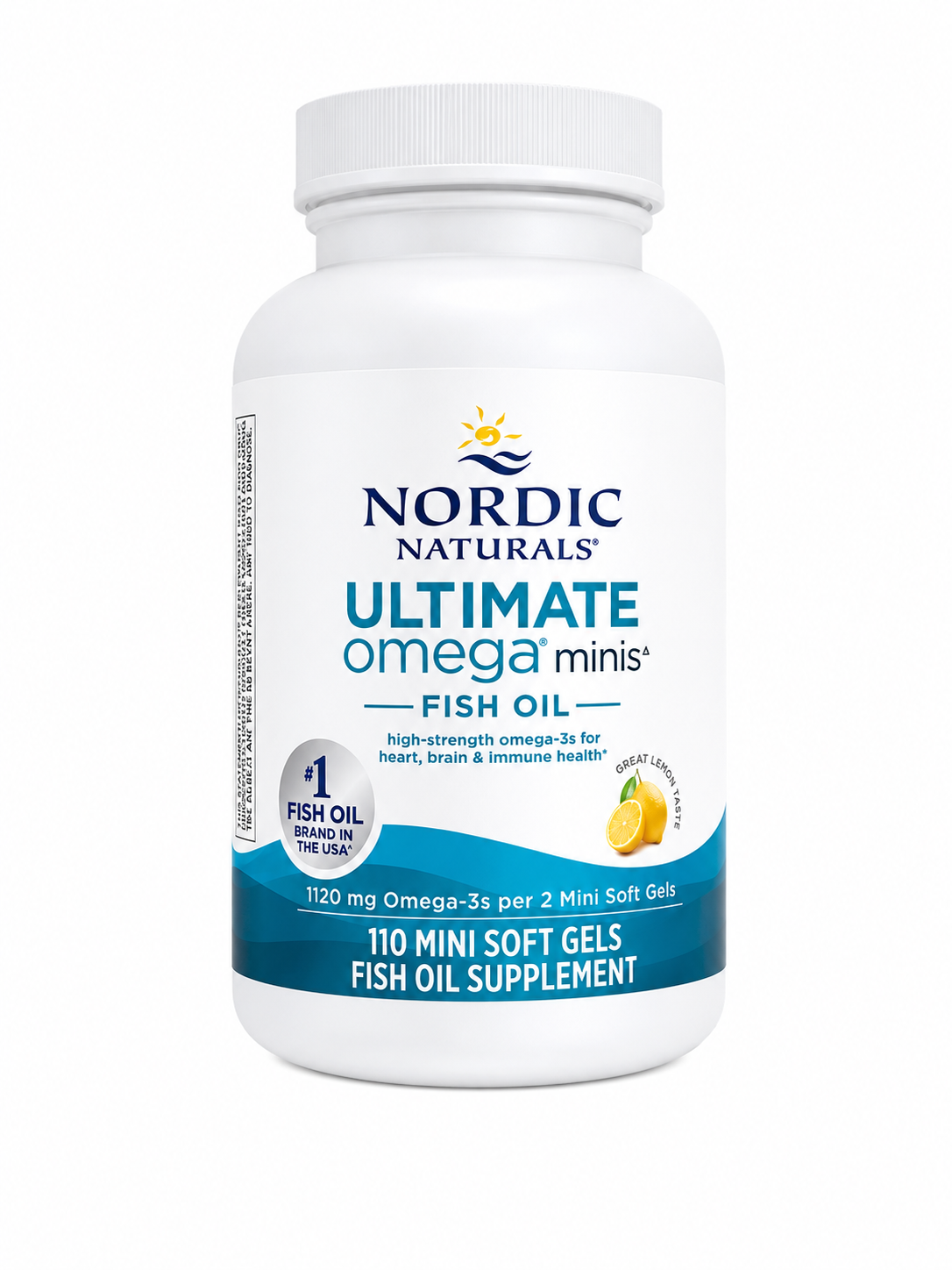 Omega 3 Fish Oil Nordic Naturals Ultimate Omega Minis 110 Softgels Sabor Limón - Imagen 2