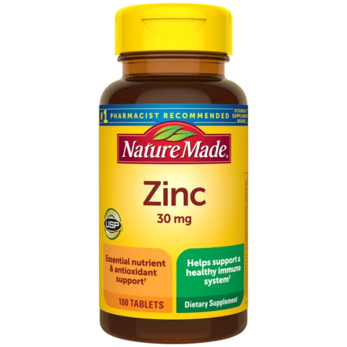 Zinc 30mg, Nature Made, 100 Tabletas
