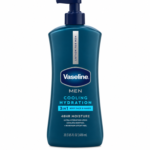 Vaseline Men Fast Absorbing – Loción Corporal para Hombre, 600 ml