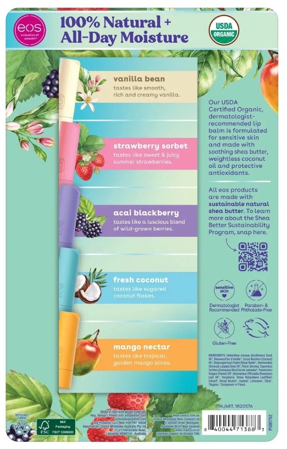 EOS Balsamo Labial x 9 barras - Imagen 2