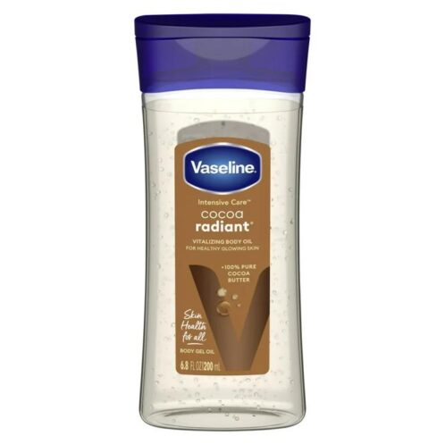 Vaseline Intensive Care Cocoa Radiant, Aceite de Gel Corporal Radiante de Cacao, 6.8 oz