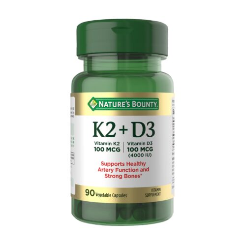 K2+D3, Nature´s Bounty, 90 Cápsulas