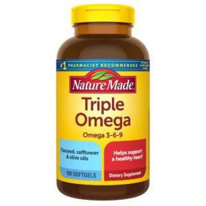 Triple Omega, Nature Made, 180 Capsulas Blandas