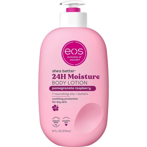 Loción Corporal Granada y Frambuesa, eos Shea Better, 16 fl oz