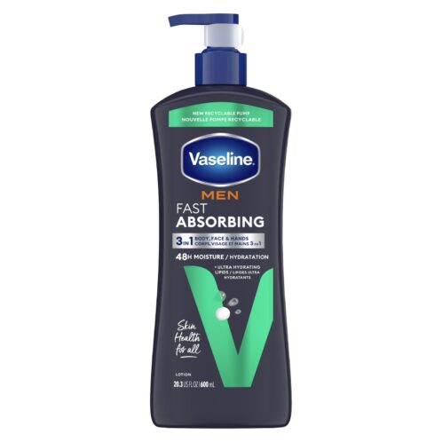 Loción Corporal para Hombres Rápida Absorción, Vaseline Intensive Care, 600ml