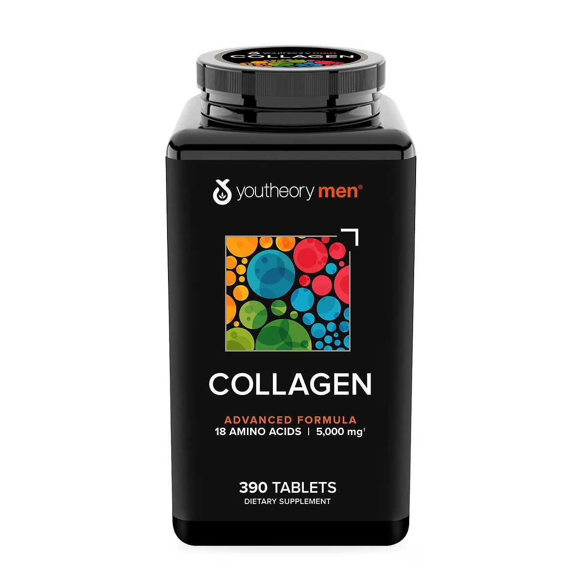 Colágeno para Hombre, youtheory Fórmula Avanzada, 390 Tabletas