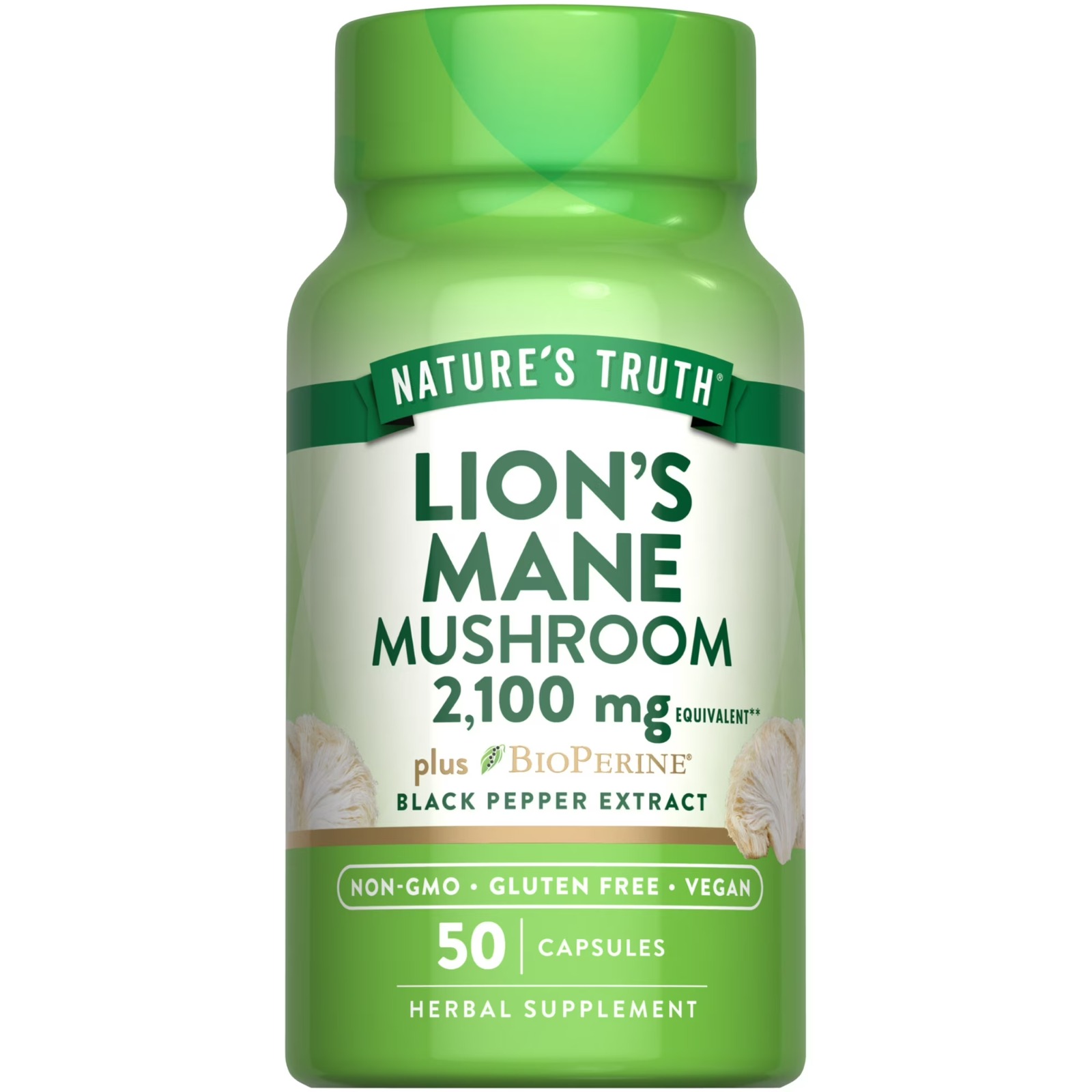 Lions Mane, Nature's Truth, 50 Cápsulas