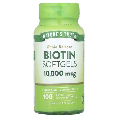 Biotina 10,000mcg, Nature's Truth, 100 Cápsulas blandas
