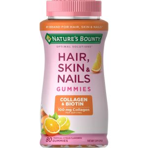 Hair, Skin and Nails con Biotina y Colágeno, Nature's Bounty, 80 Gomitas
