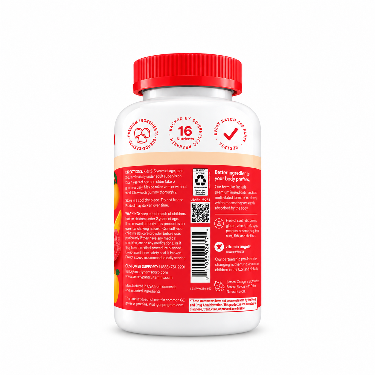 SmartyPants Kids Plus Multivitamínico + Omega-3 – 180 Gomitas - Imagen 4