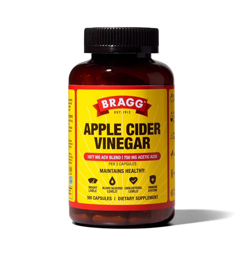 Vinagre de Manzana Vegano Bragg 180 Cápsulas
