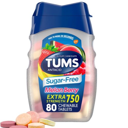 Tums Tabletas Antiácidas Masticables Extrafuertes, 80 Unidades