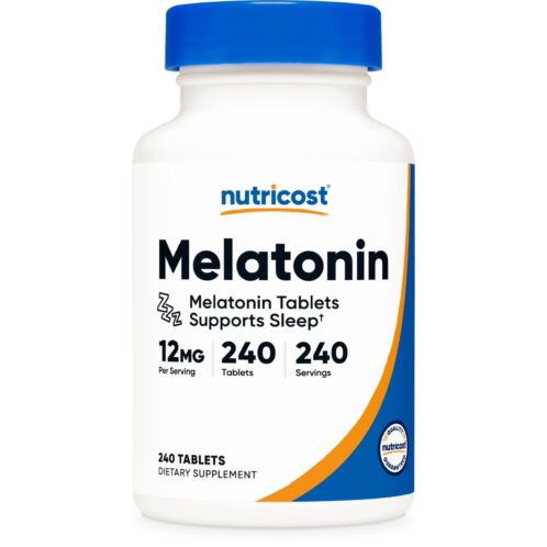 Melatonina 12 Mg, Nutricost, 240 Tabletas