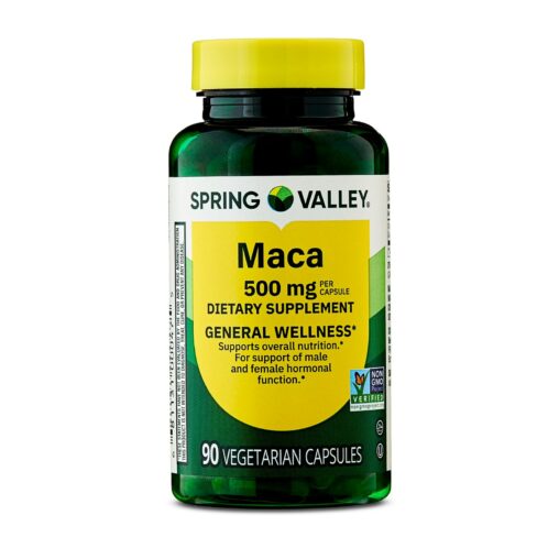 Suplemento Dietético de Maca 500mg, Spring Valley, 90 Cápsulas