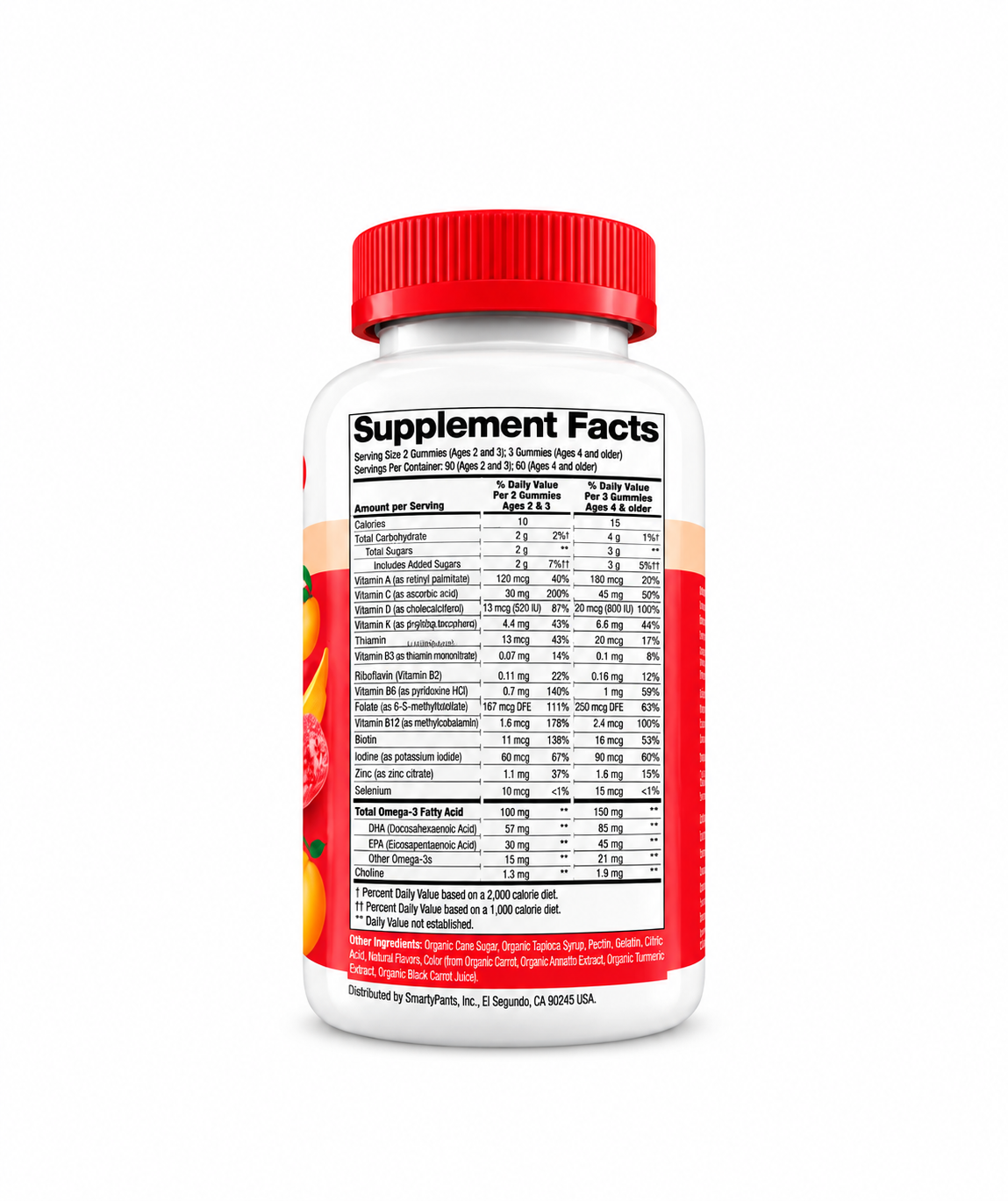 SmartyPants Kids Plus Multivitamínico + Omega-3 – 180 Gomitas - Imagen 2