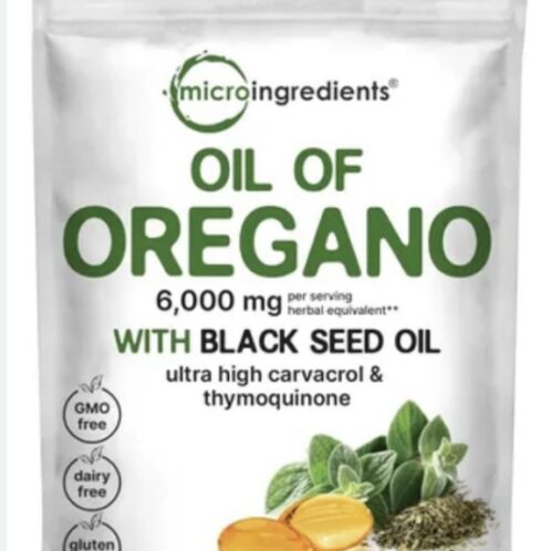 Aceite de Orégano + Semilla Negra Micro Ingredients 300 Cápsulas