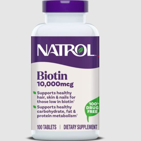 Biotina10,000 mcg Natrol 100 Tabletas