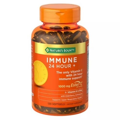Immune 24 Hour + 1000 mg de Éster-c, Nature's Bounty, 120 Cápsulas Blandas