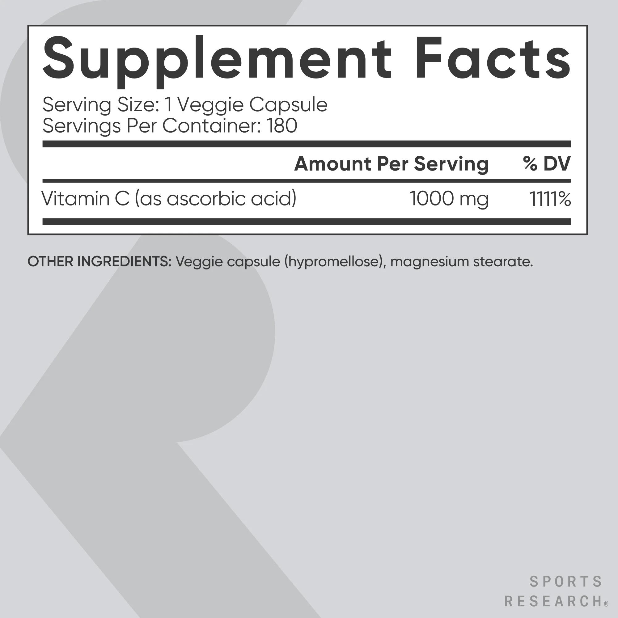 Vitamina C Liposomal 1000 mg Sports Research x 180 Cápsulas - Imagen 3