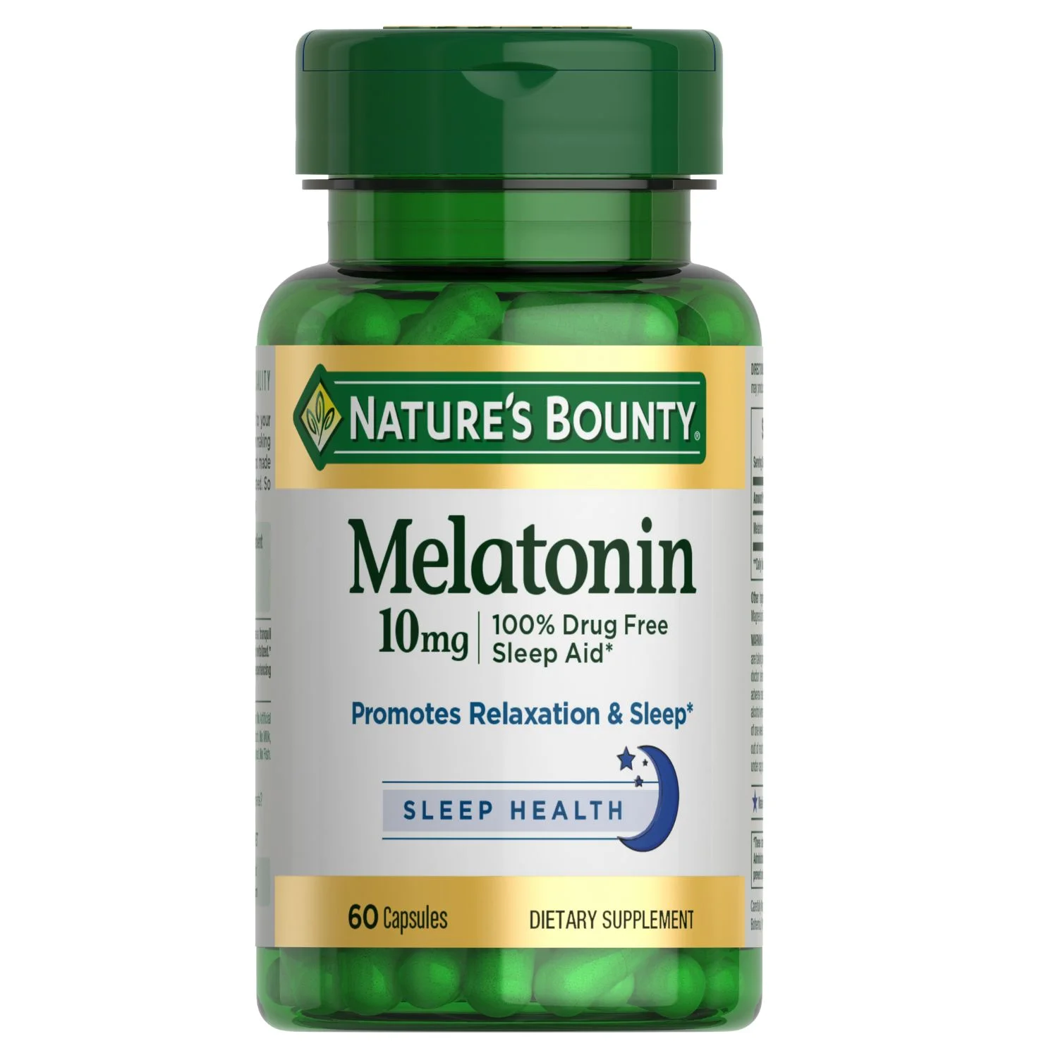 Melatonina 10mg, Nature's Bounty, 60 Cápsulas