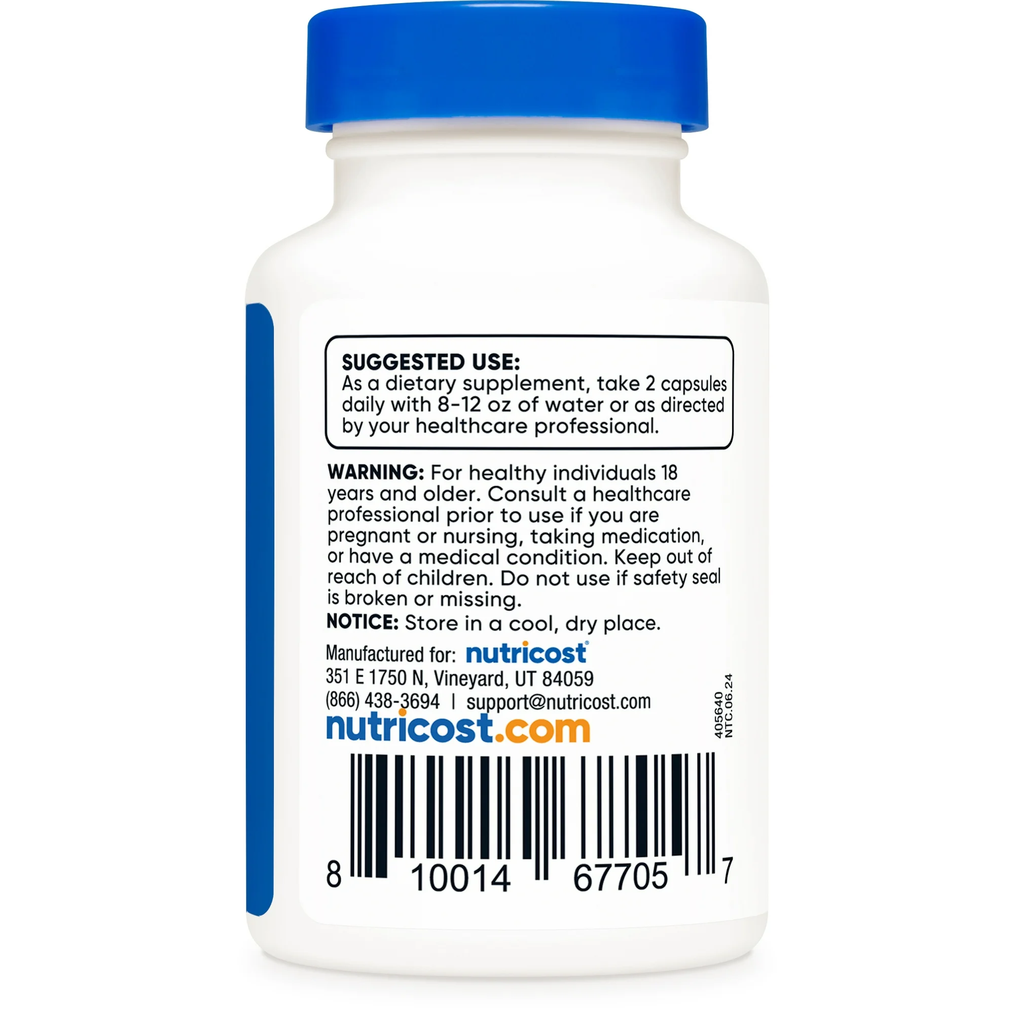 Ácido Alfalipoico 600 MG, Nutricost, 60 Cápsulas - Imagen 3
