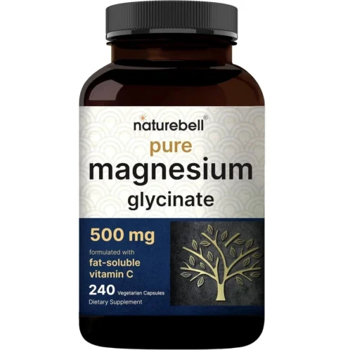 Magnesio Glicinato 500mg, Naturebell, 240 Cápsulas