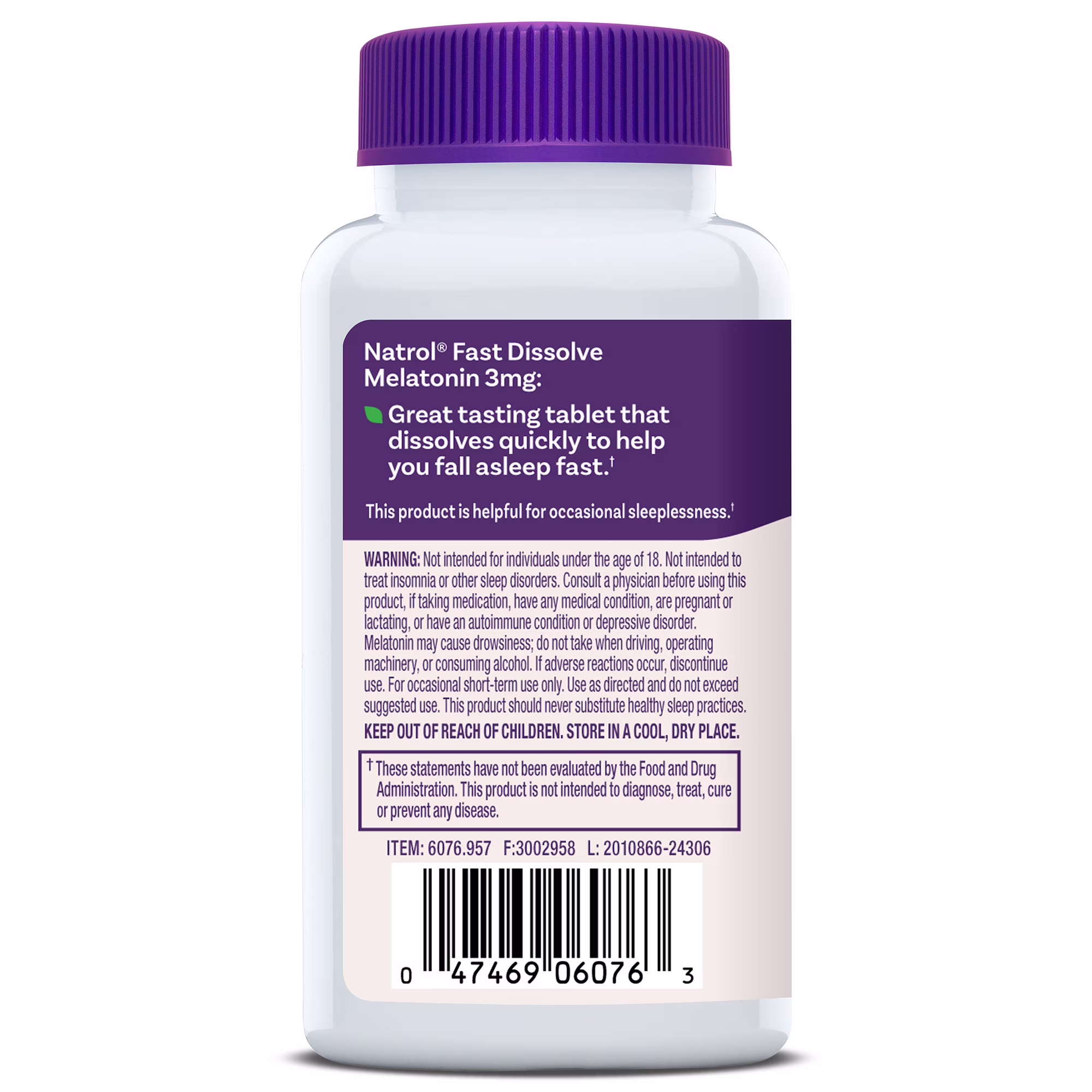 Melatonina 3Mg, Natrol, 90 Tabletas - Imagen 2
