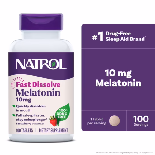 Melatonina 10Mg, Natrol, 100 Tabletas