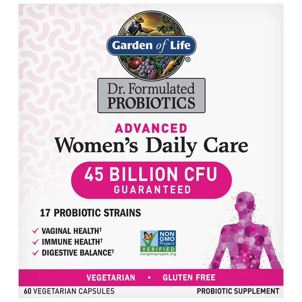 Advanced Women's Daily Care Probiotic, Garden of Life, 60 Capsulas