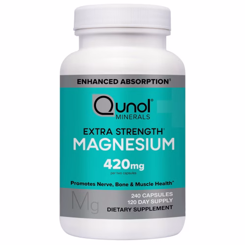 Qunol Magnesio Glicinato 420 mg – 240 Cápsulas
