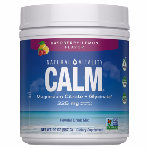 CALM Magnesio Citrato + Glicinato, Natural Vitality, 567 g