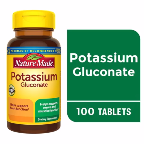 Potasio Gluconato 550 mg Nature Made – 100 Tabletas