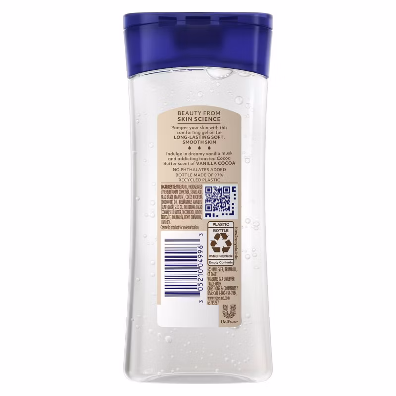 Vaseline Comfort Moisturizing Gel de Cuerpo, Aceite de Vinilla - 6.8 fl oz - Imagen 2
