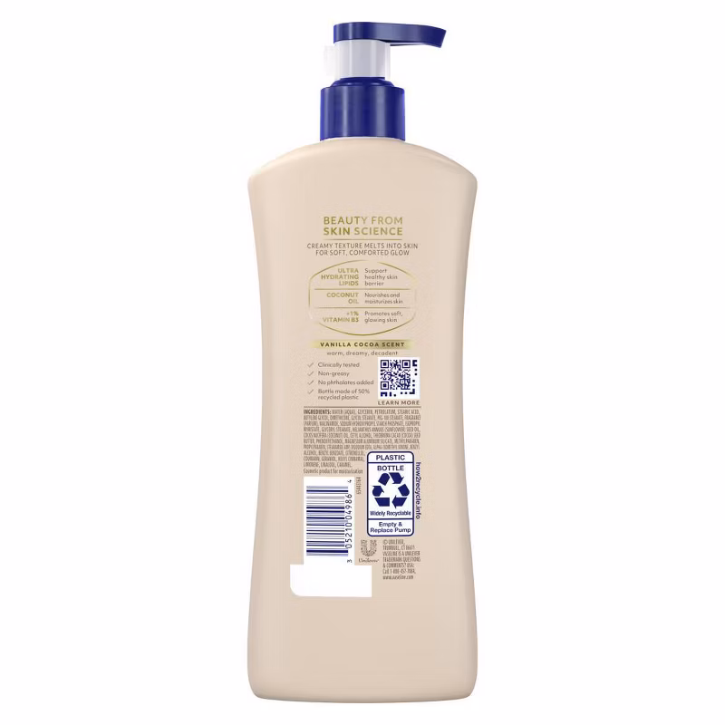 Vaseline Comfort Locion Corporal - Vainilla - 20.3 fl oz - Imagen 2