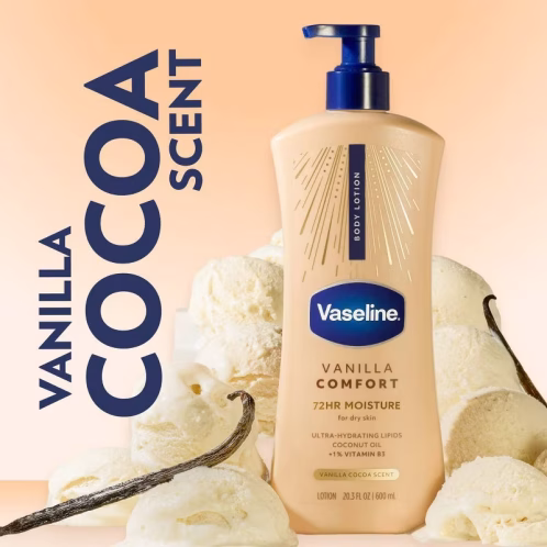 Vaseline Comfort Locion Corporal - Vainilla - 20.3 fl oz