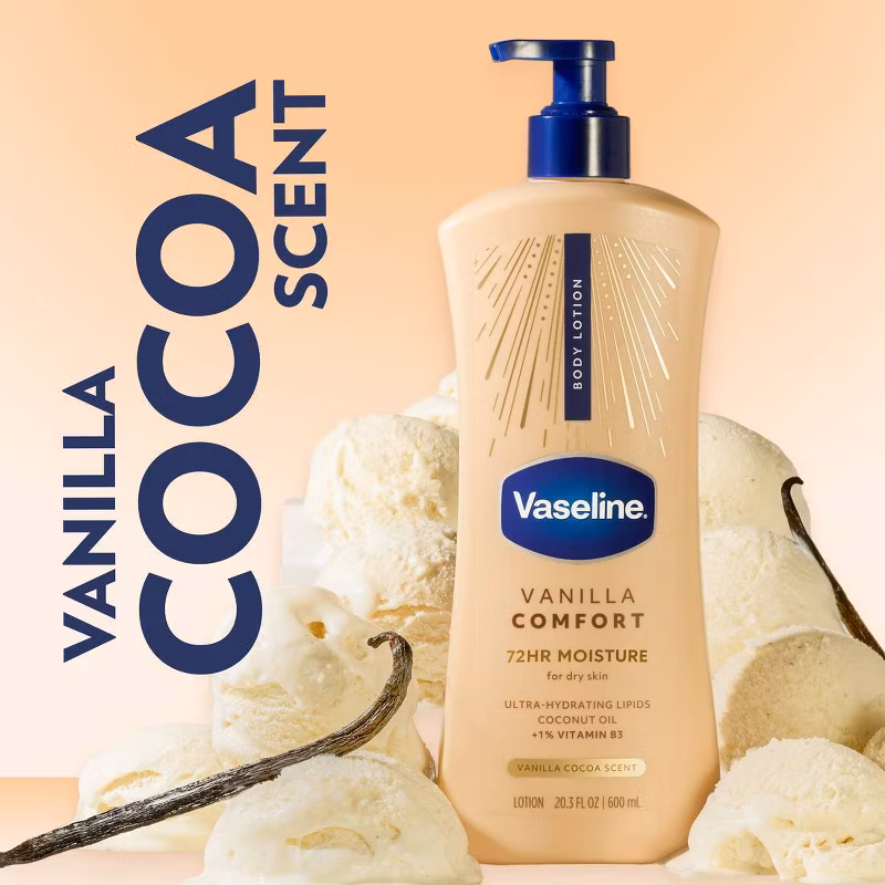 Vaseline Comfort Locion Corporal - Vainilla - 20.3 fl oz