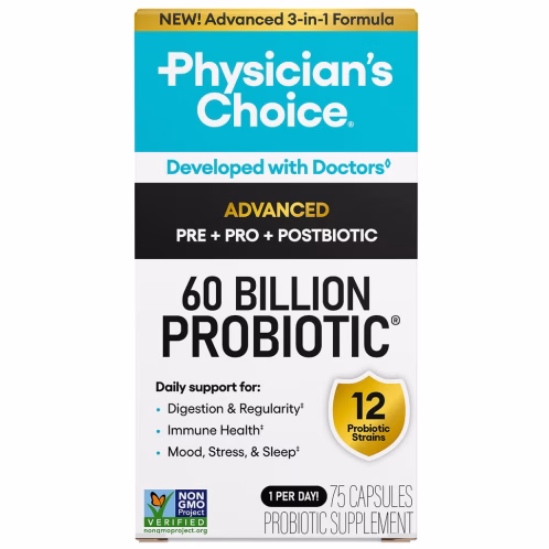 Probiótico Advanced 60 Billion – Physician's Choice – 75 Cápsulas